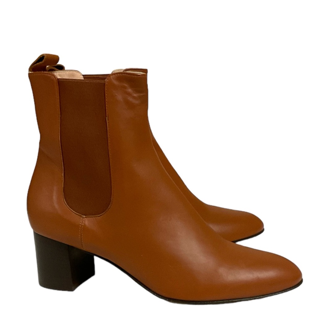 Kahmune London Mika Heeled Leather Camel in Size 10 NWOB